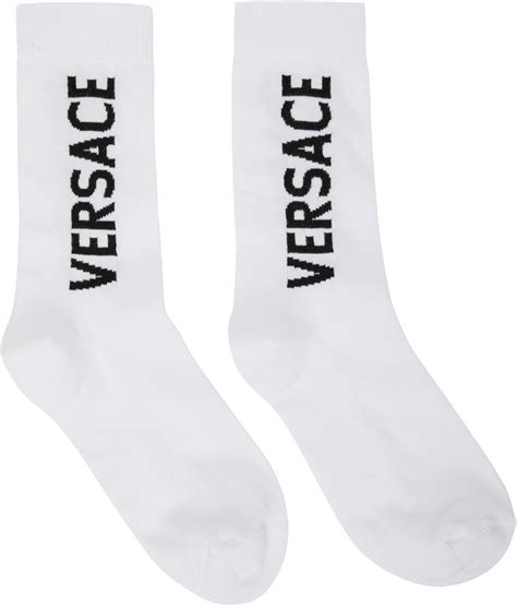 versace socks white